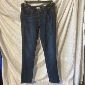 Paige maternity jeans with elastic band, size 26